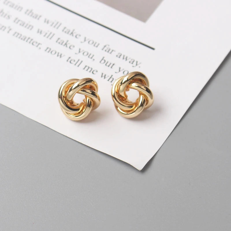 Gigi's Twist Round Earrings