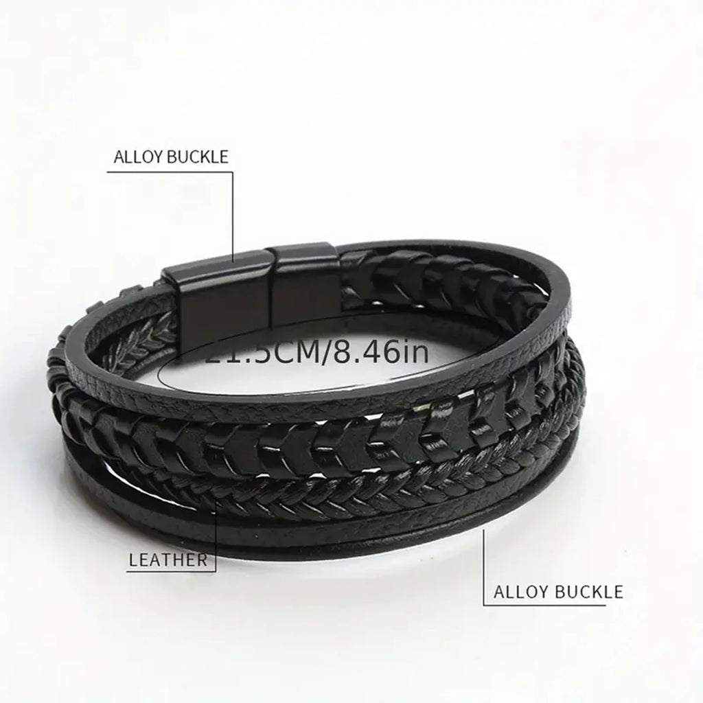 Gigi's Multi-layered Leather Bracelet