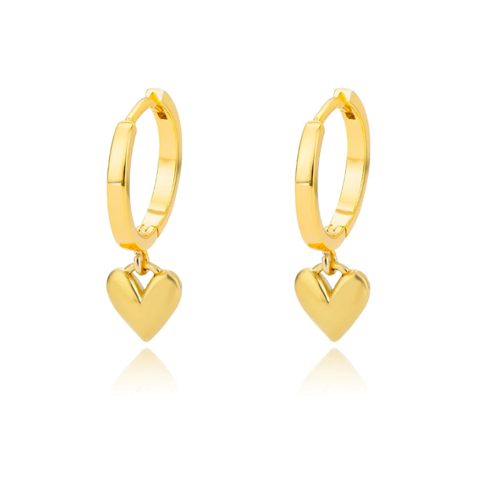 Gigi's Zircon Heart Earrings