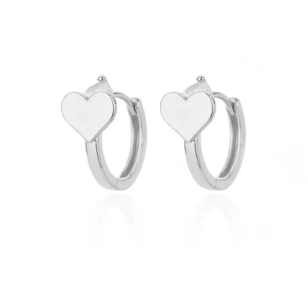 Gigi's Zircon Heart Earrings