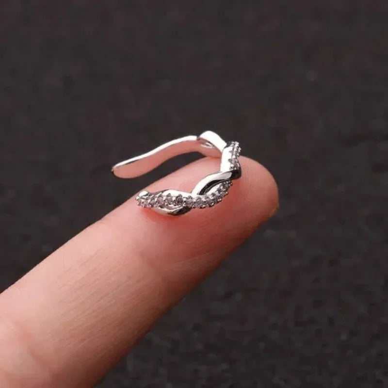 Gigi's Cute Metal Leaf Earcuff Clips On Earring