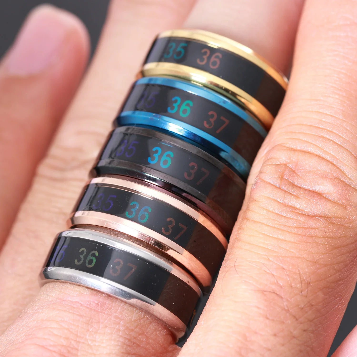 Gigi's Titanium Steel Temperature Ring Waterproof
