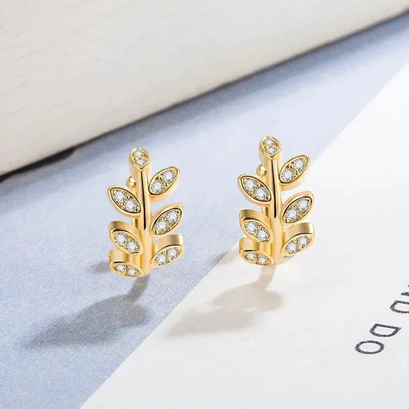 Gigi's Cute Metal Leaf Earcuff Clips On Earring