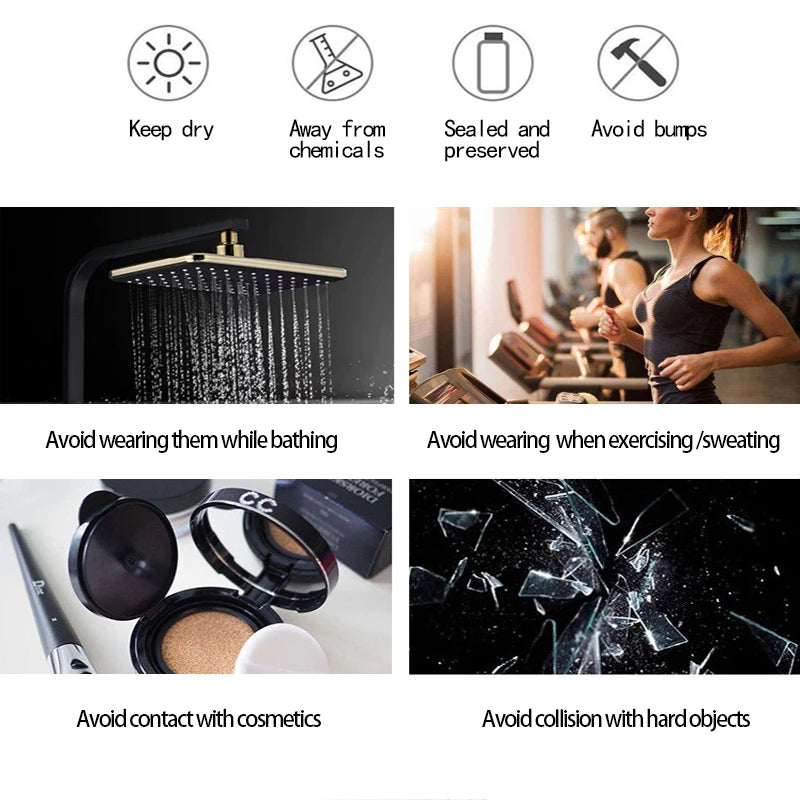 Gigi's 2pcs/set Luxury Crystal Female AAA Zircon Ring Set