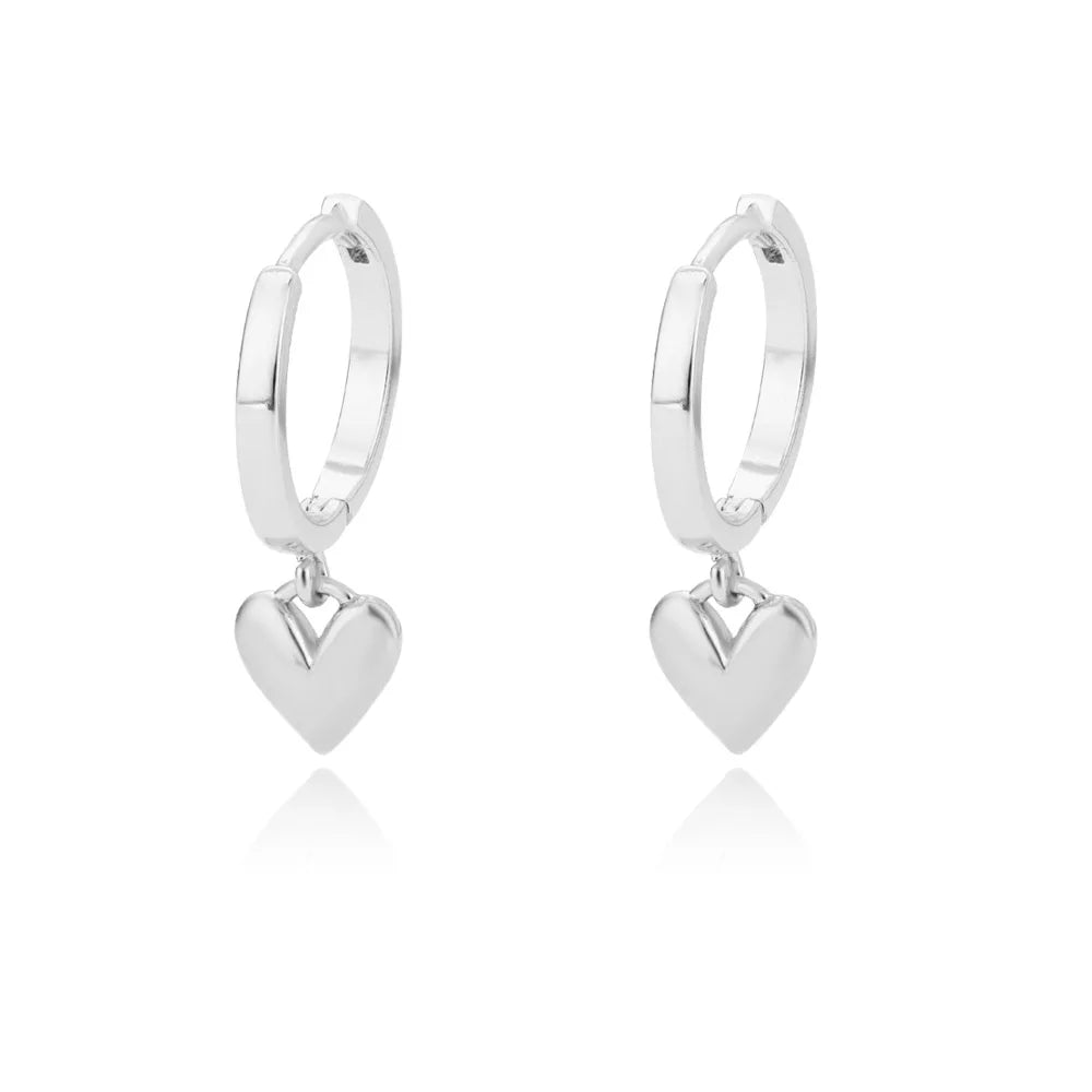Gigi's Zircon Heart Earrings