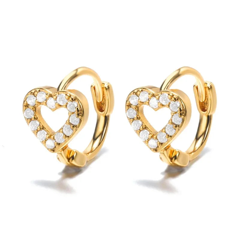 Gigi's Zircon Heart Earrings