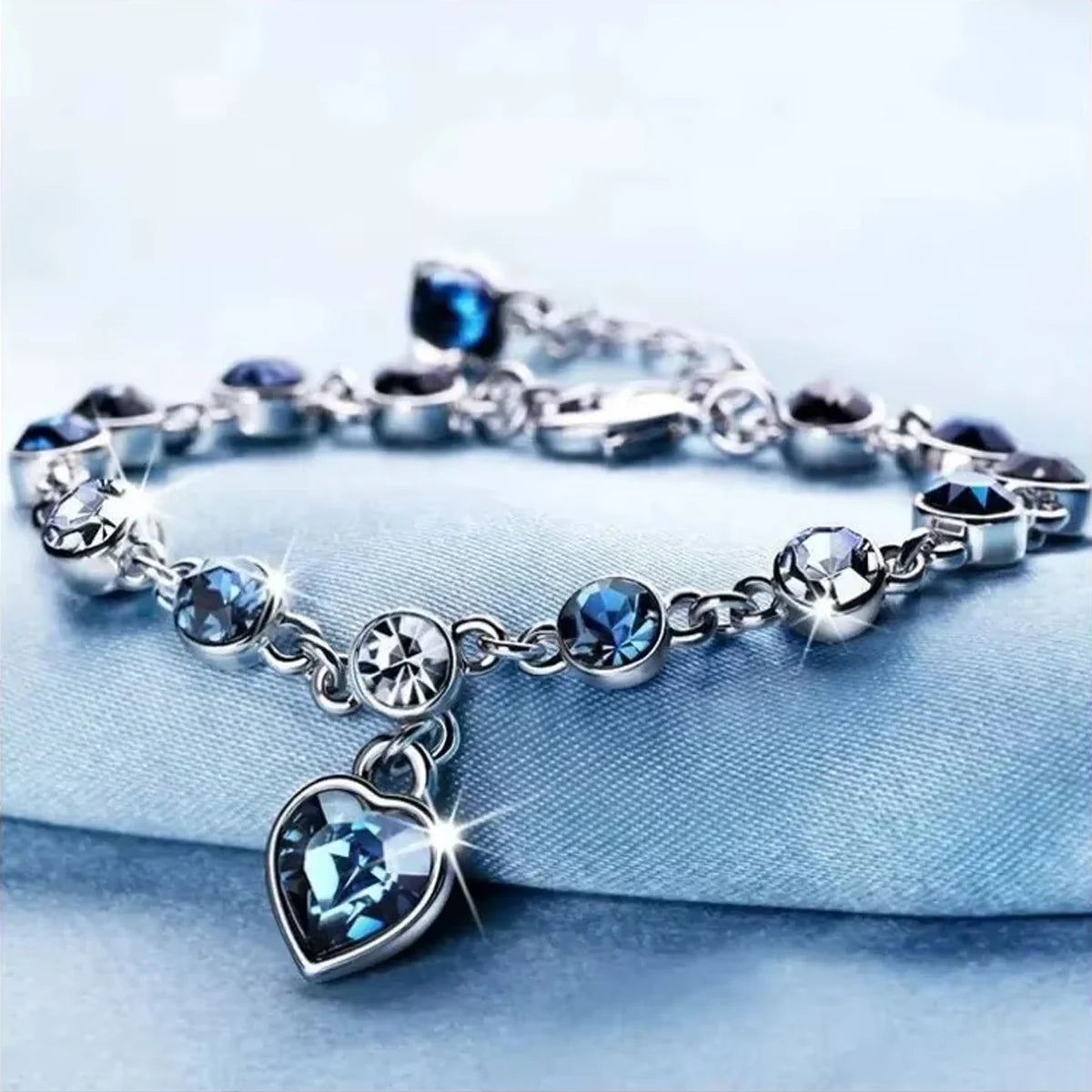 Gigi's Heart Blue Crystal