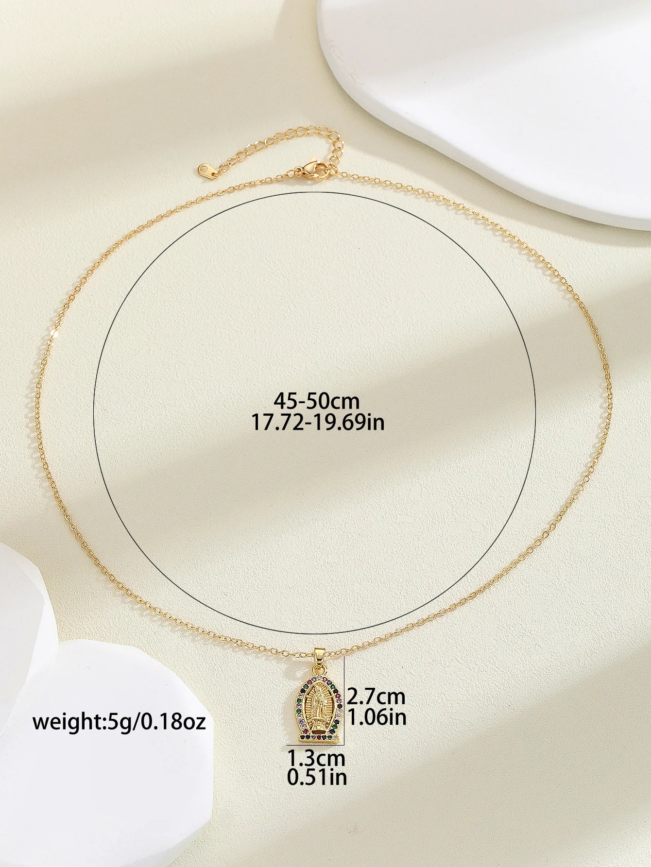 Gigi's Santa Maria necklaces in colorful religious fashion