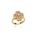 Gigi's Zircon Heart Four Leaf Clover Rings