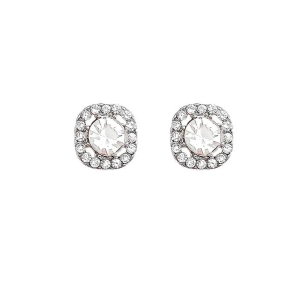 Gigi's Shiny Square Diamond Earrings
