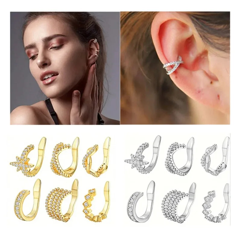 Gigi's Cute Metal Leaf Earcuff Clips On Earring