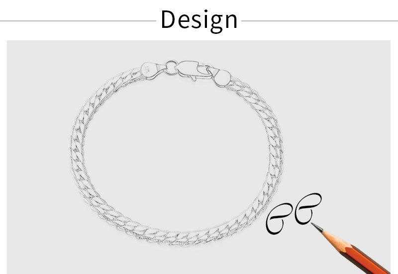 Gigi's 18K Gold/Silver Color 6mm Full Sideways Necklace 8/18/20/24 Inch Chain