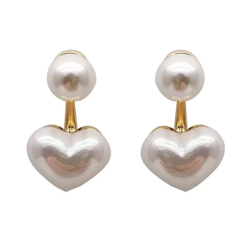 Gigi's Heart Pearl Earrings