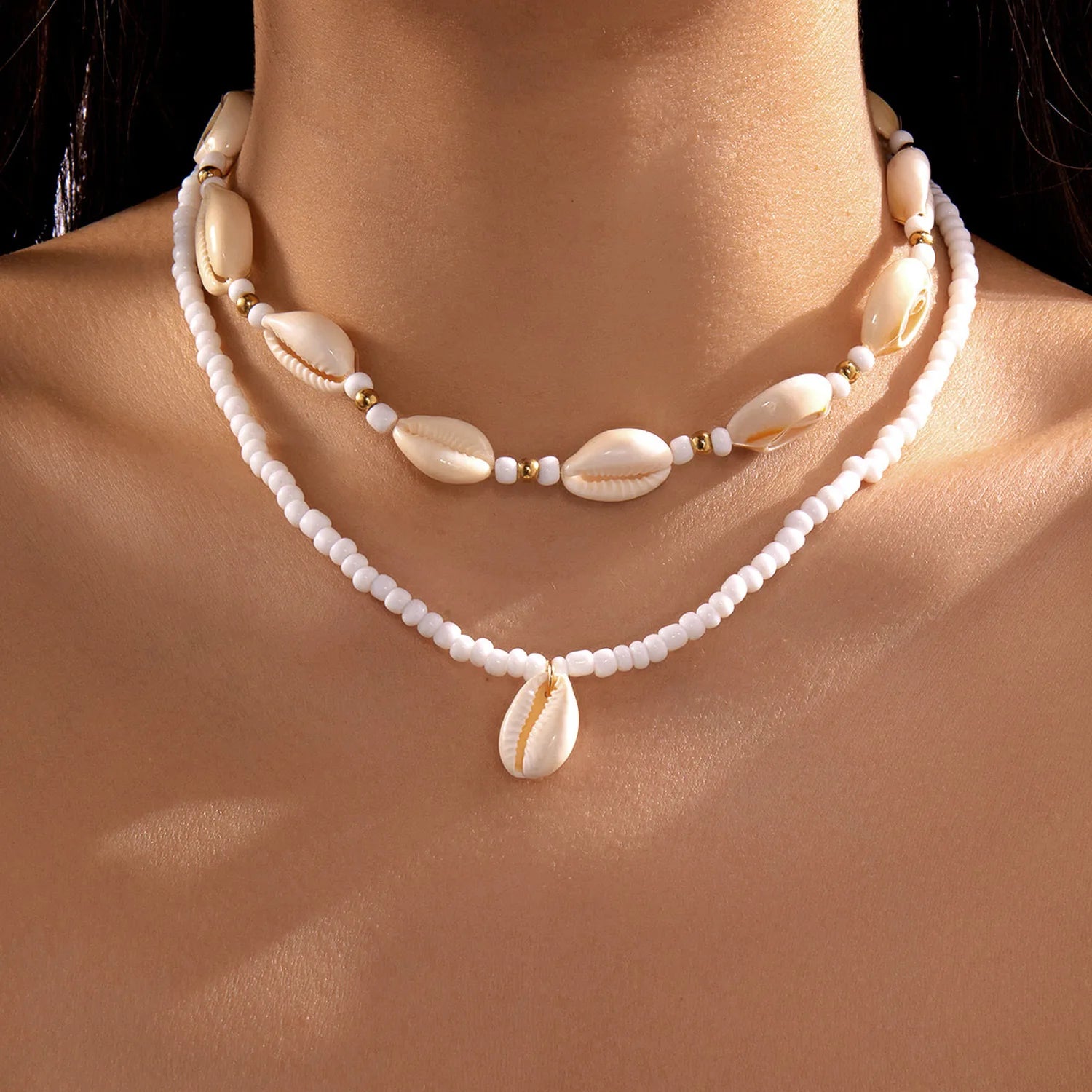 Gigi's Summer Ocean Style Beach Shell Necklace