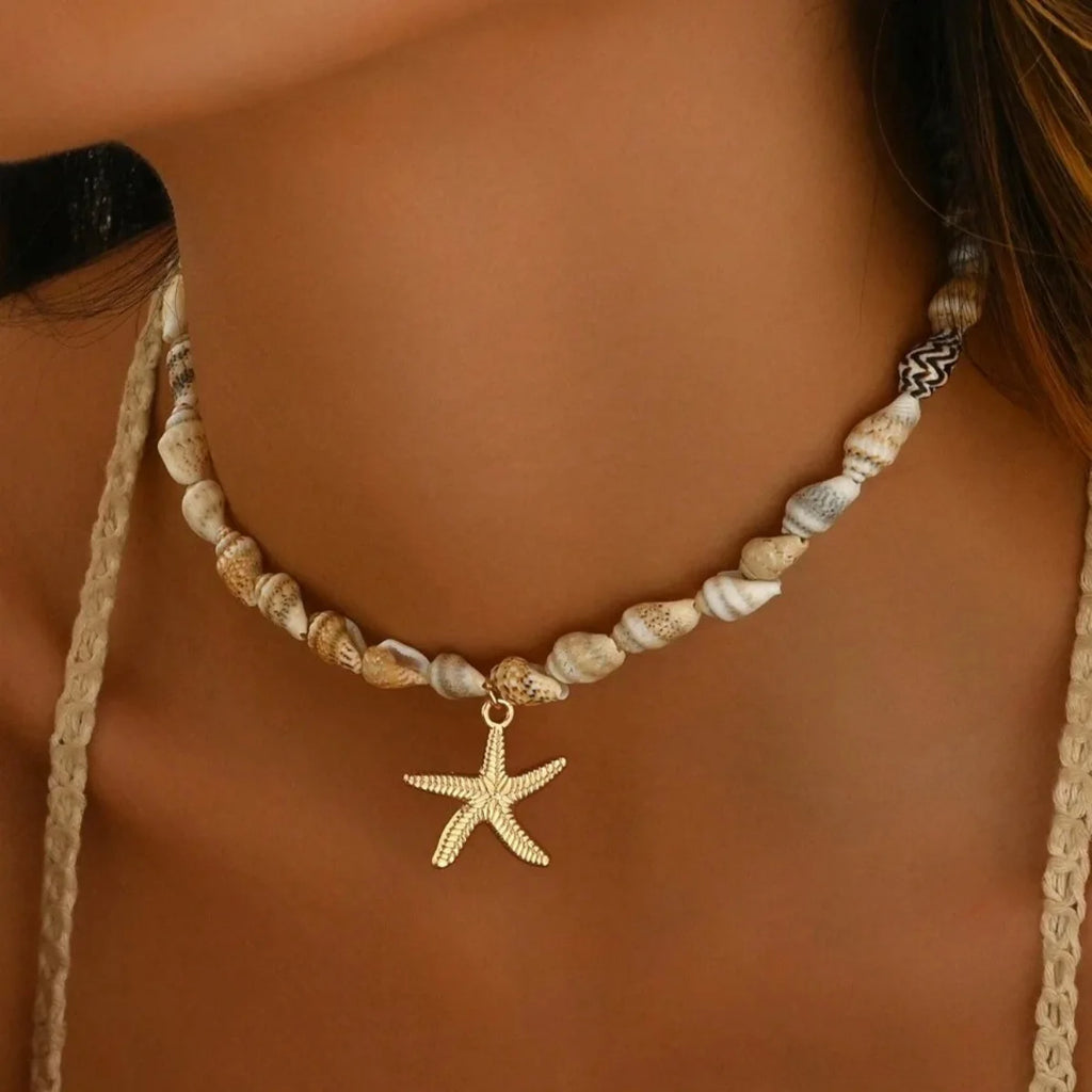 Gigi's Summer Ocean Style Beach Shell Necklace