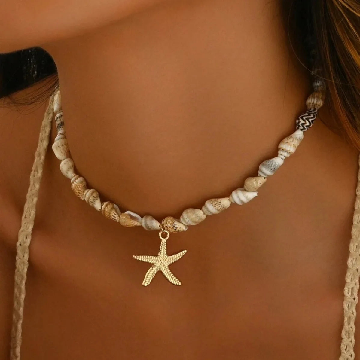 Gigi's Summer Ocean Style Beach Shell Necklace