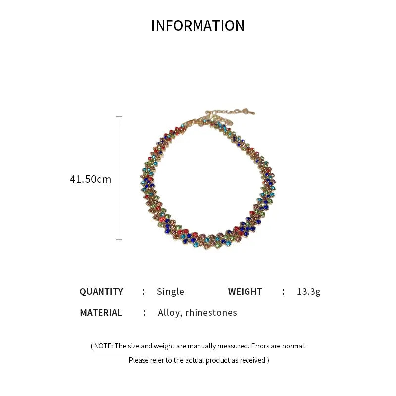 Gigi's Shiny Full Rhinestone Necklace