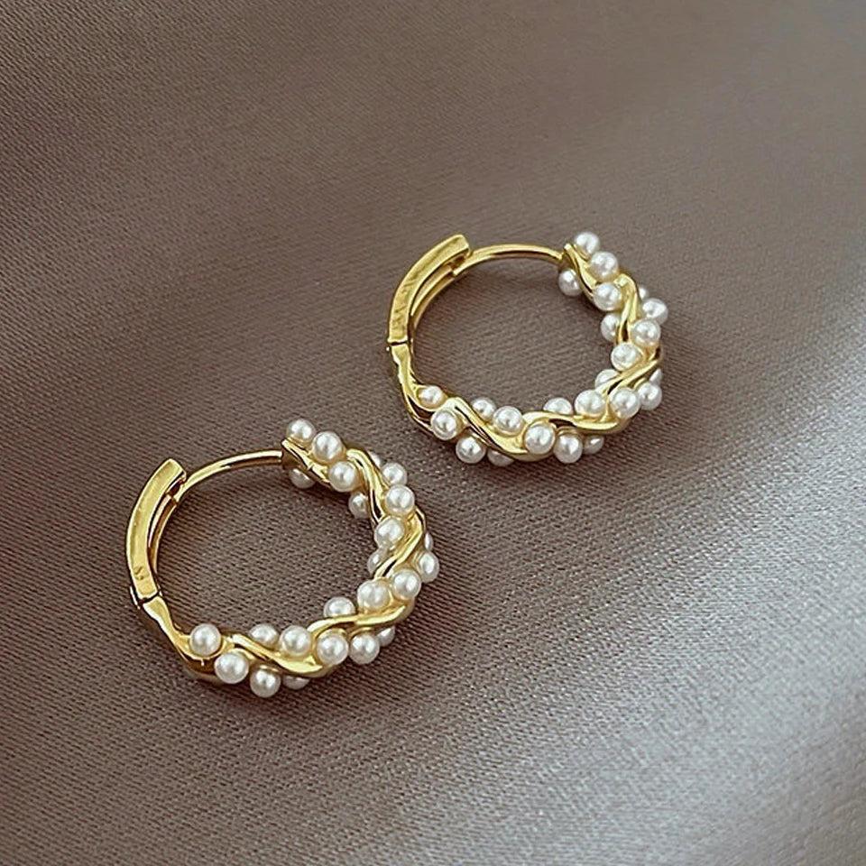 Gigi's Pearl Circle Earring