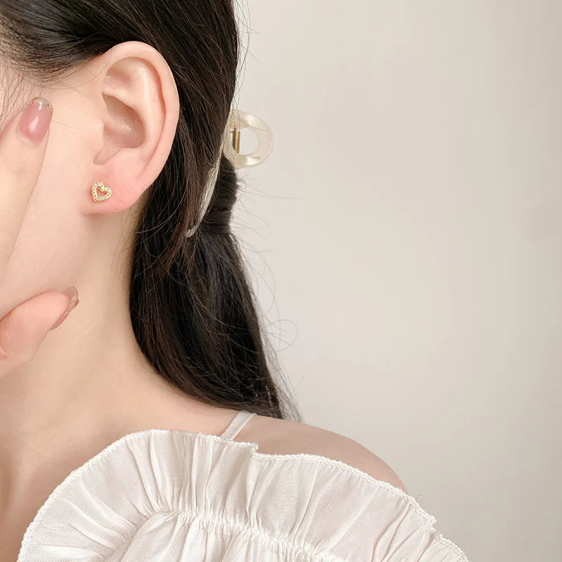 Gigi's Fashion Heart Stud Earrings