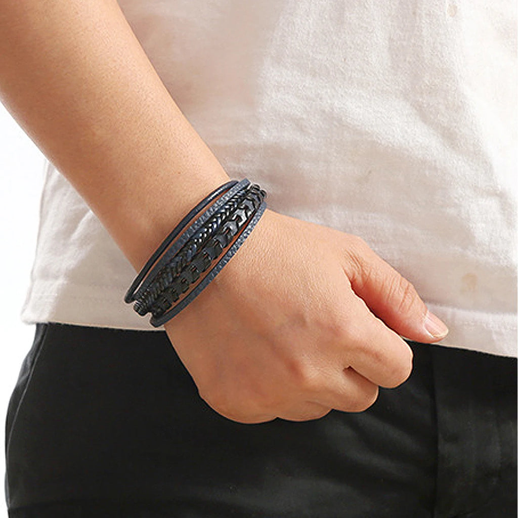Gigi's Multi-layered Leather Bracelet