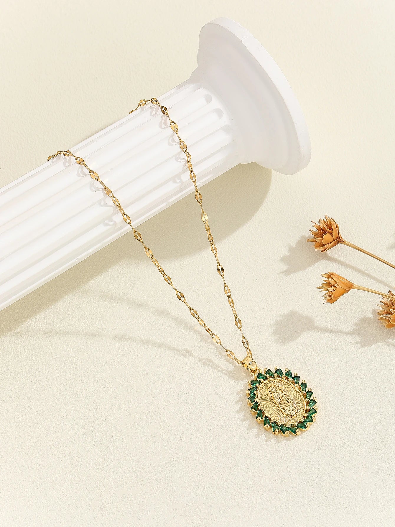 Gigi's Santa Maria necklaces in colorful religious fashion