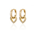 Gigi's Zircon Heart Earrings