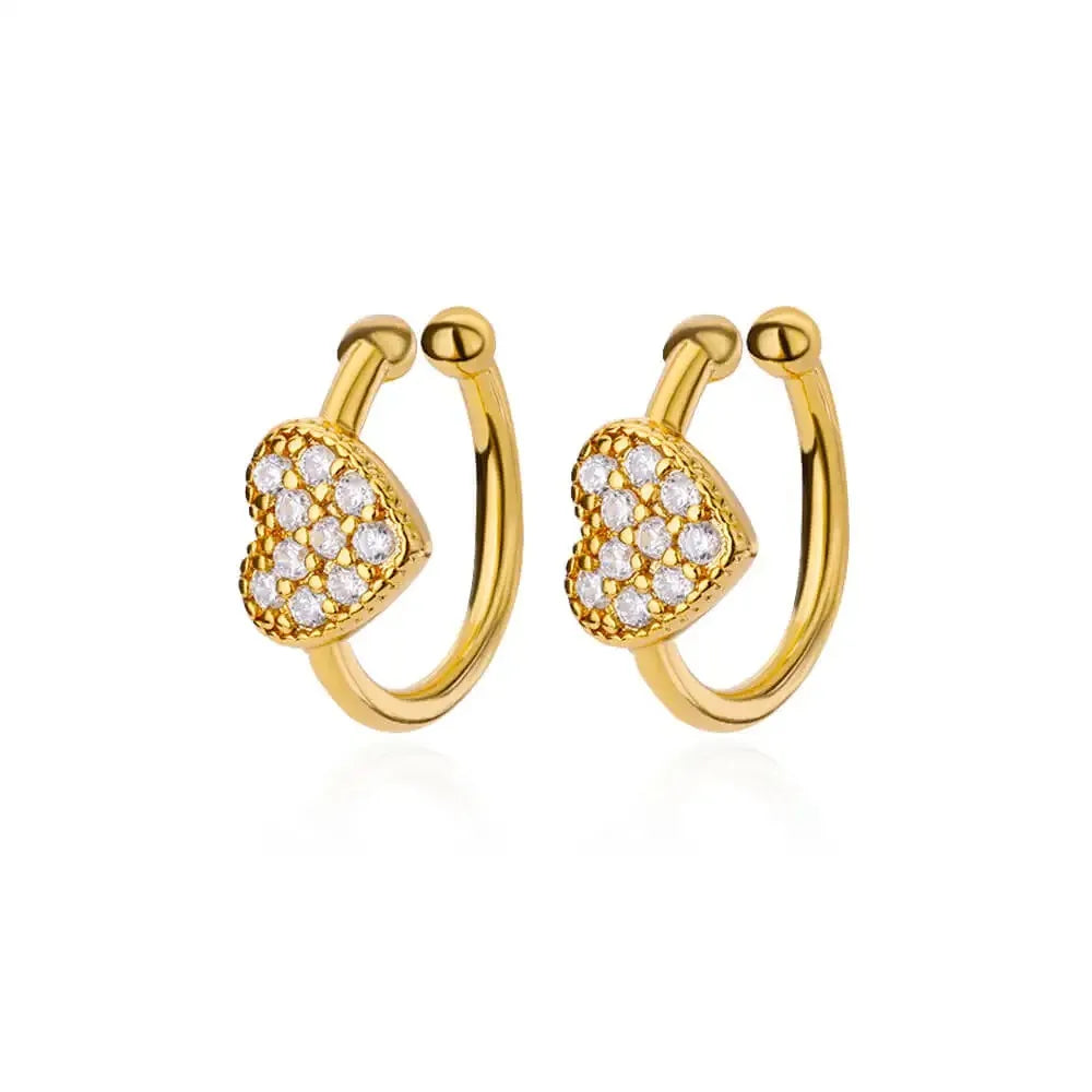 Gigi's Zircon Heart Earrings