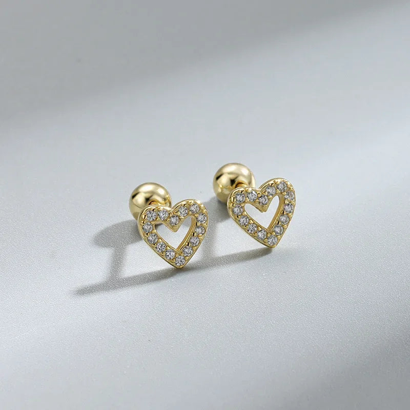 Gigi's Fashion Heart Stud Earrings