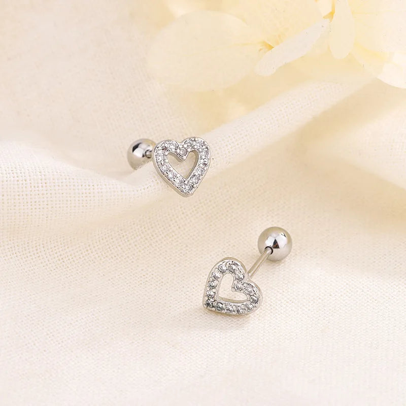 Gigi's Fashion Heart Stud Earrings