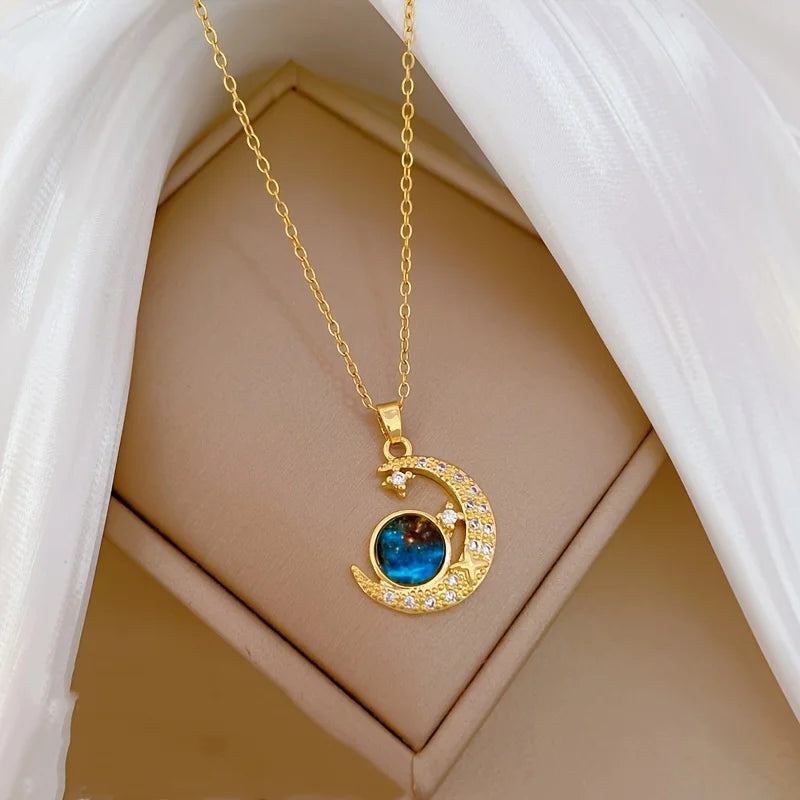 Gigi's Moon and Sun Pendant Necklaces