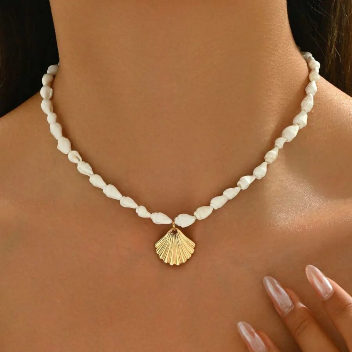 Gigi's Summer Ocean Style Beach Shell Necklace