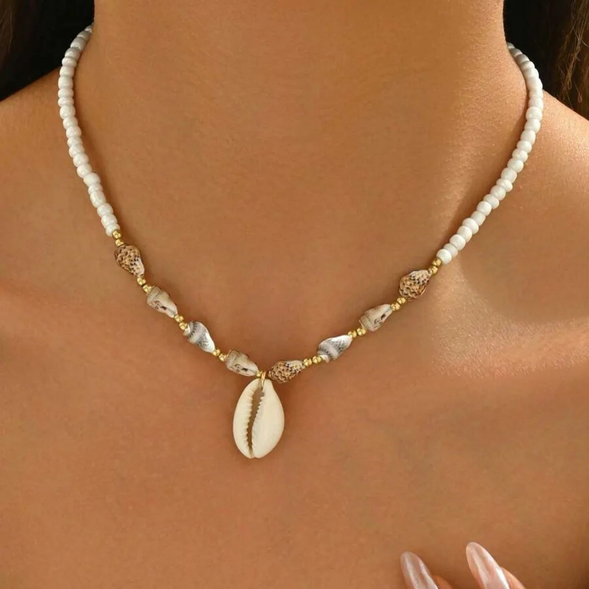 Gigi's Summer Ocean Style Beach Shell Necklace