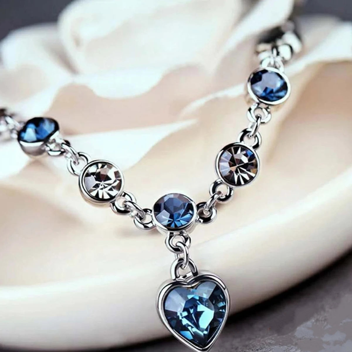 Gigi's Heart Blue Crystal