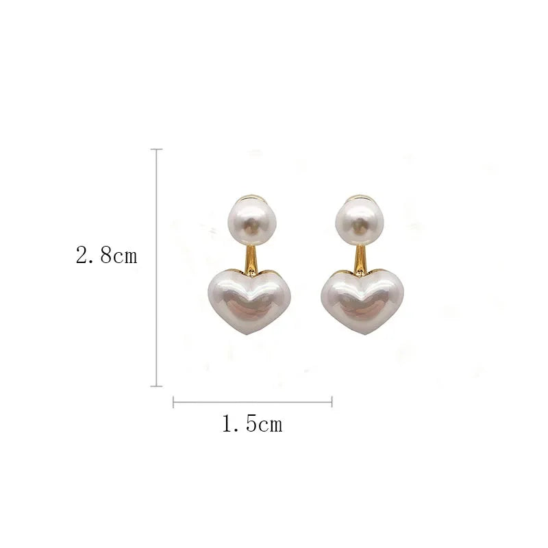 Gigi's Heart Pearl Earrings