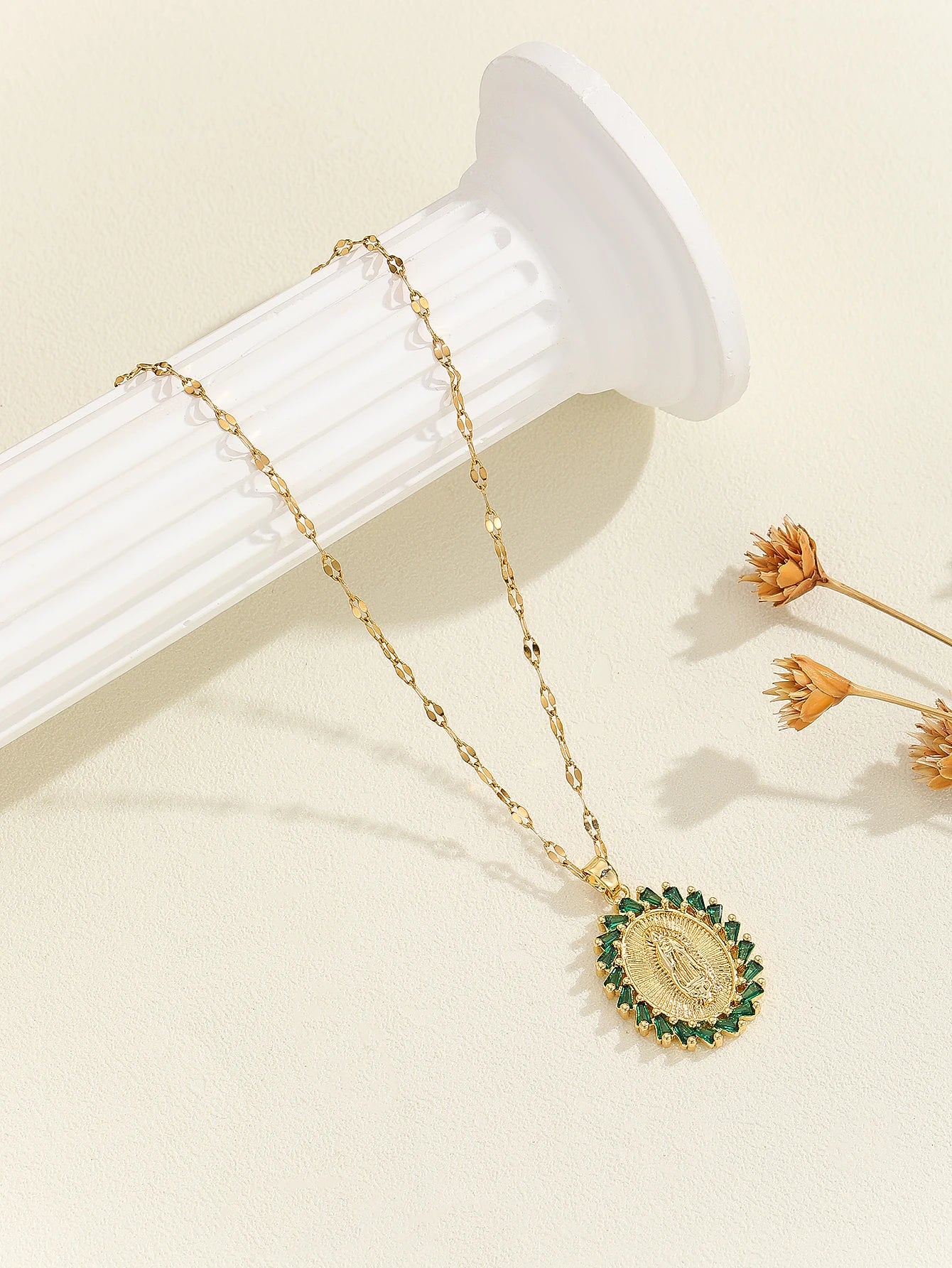 Gigi's Santa Maria necklaces in colorful religious fashion