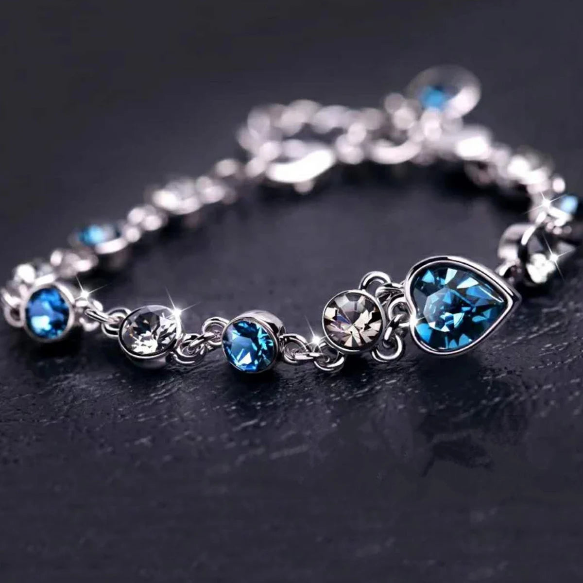 Gigi's Heart Blue Crystal