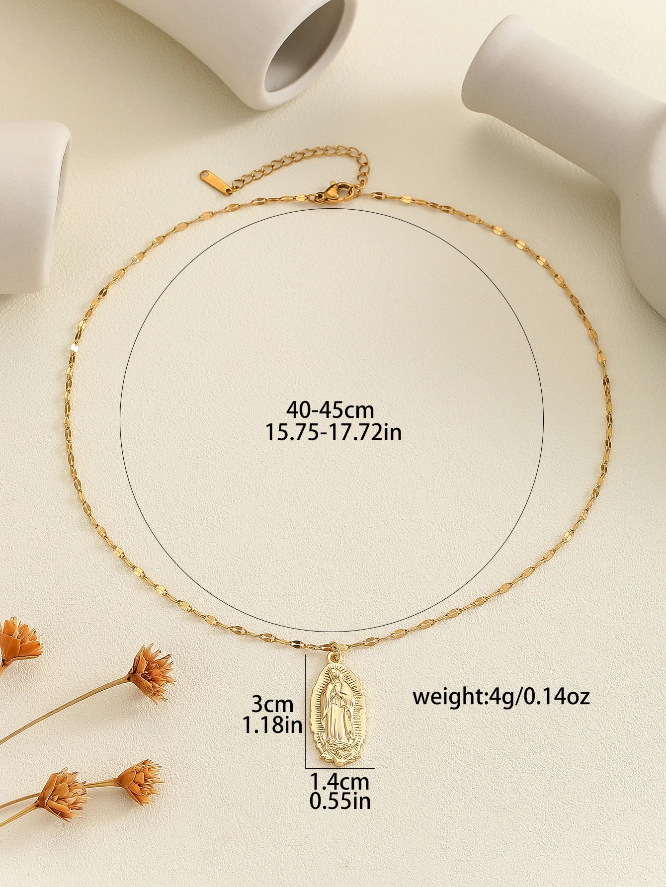 Gigi's Santa Maria necklaces in colorful religious fashion