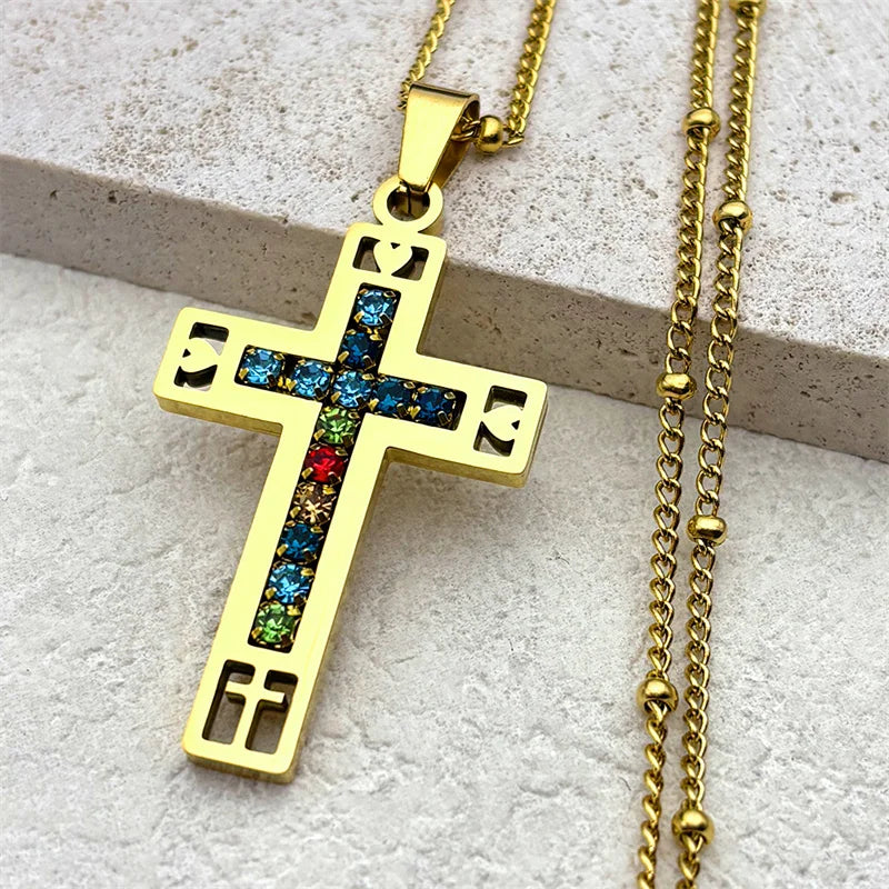 Gigi's Cross Crystal Pendant