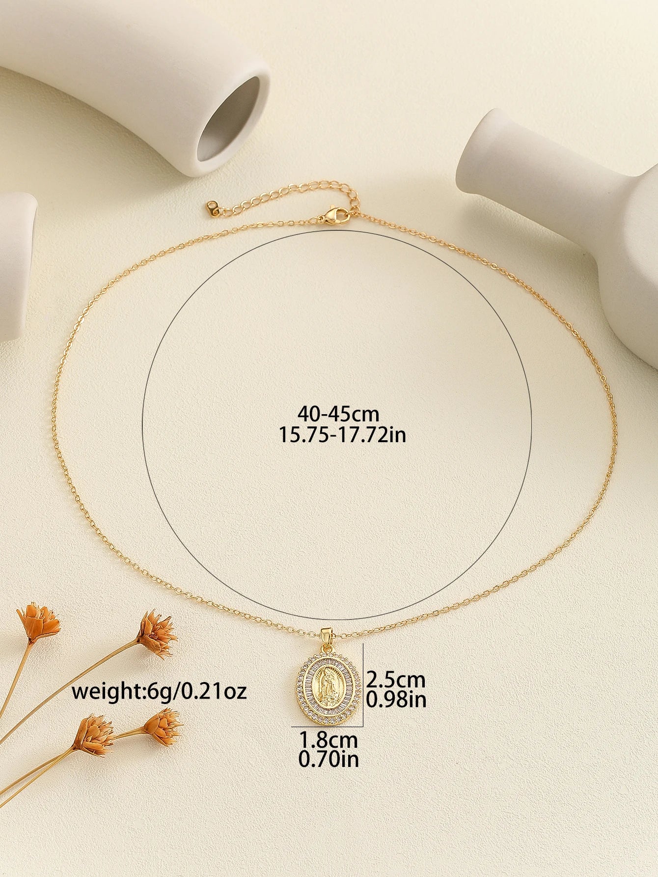 Gigi's Santa Maria necklaces in colorful religious fashion