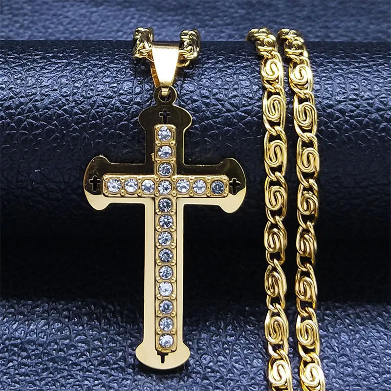 Gigi's Cross Crystal Pendant