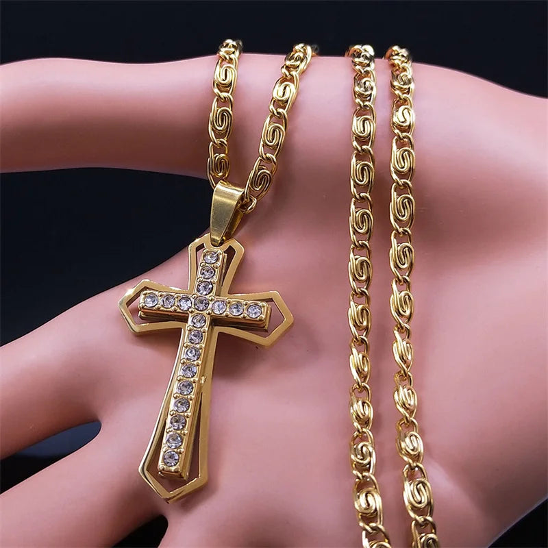 Gigi's Cross Crystal Pendant