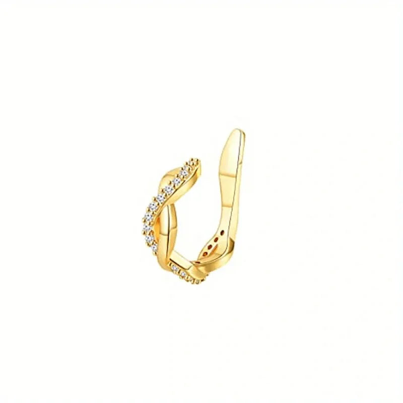 Gigi's Cute Metal Leaf Earcuff Clips On Earring
