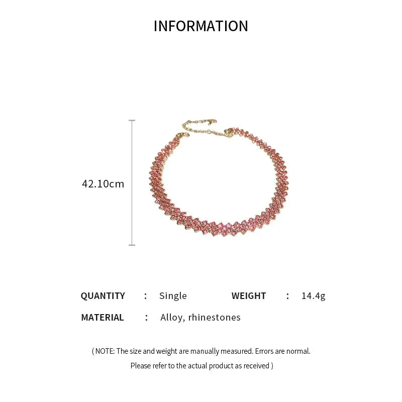 Gigi's Shiny Full Rhinestone Necklace