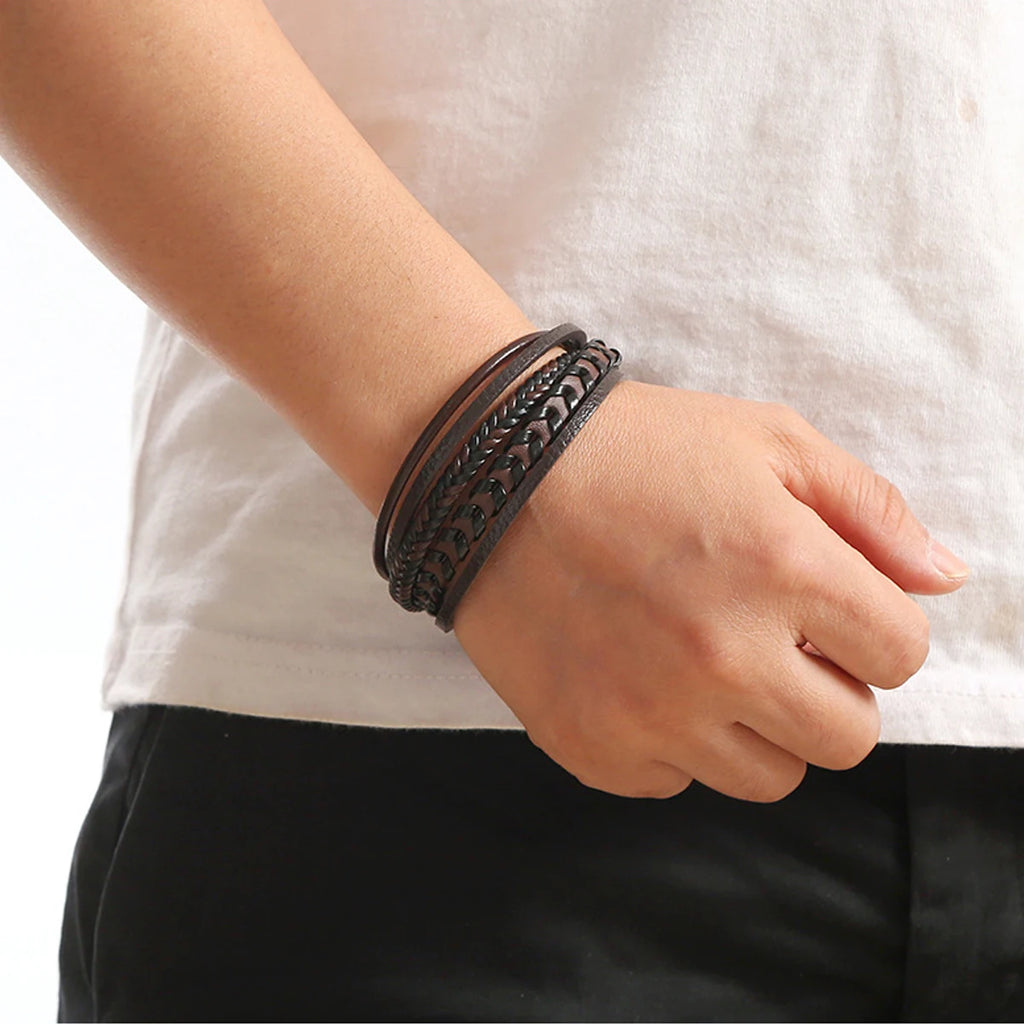 Gigi's Multi-layered Leather Bracelet