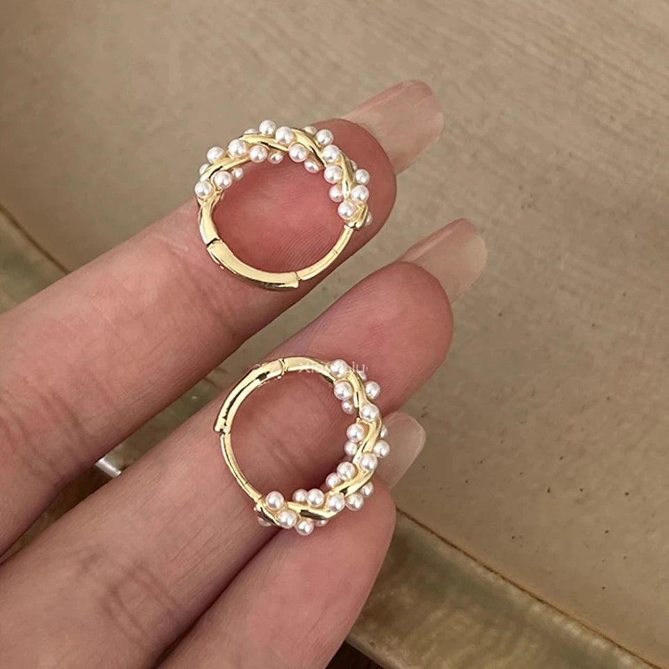 Gigi's Pearl Circle Earring